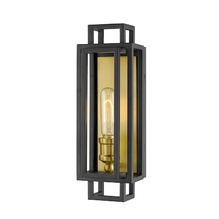 Titania 1 Light Wall Sconce, Bronze + Olde Brass